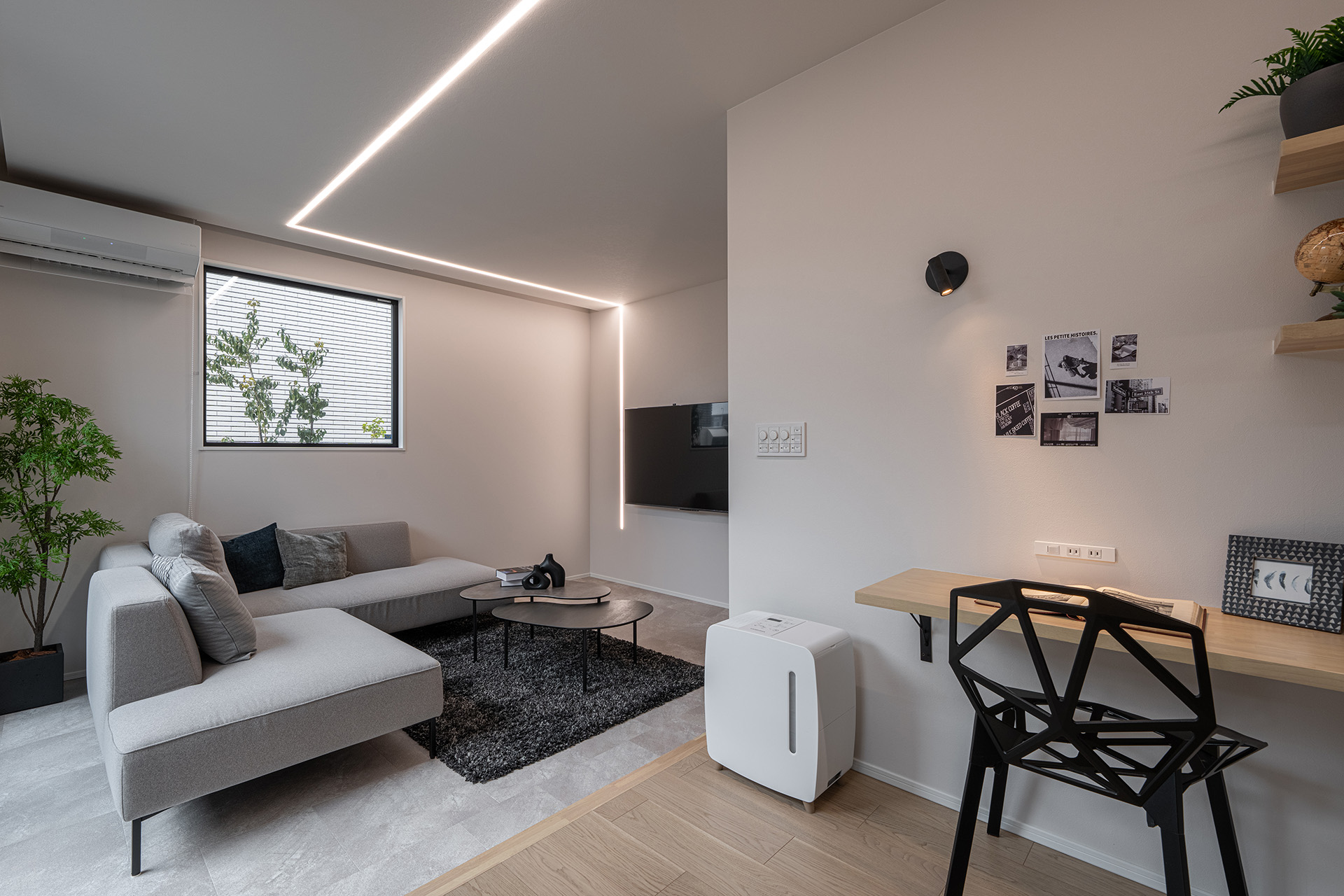 心地よいサンクンリビング