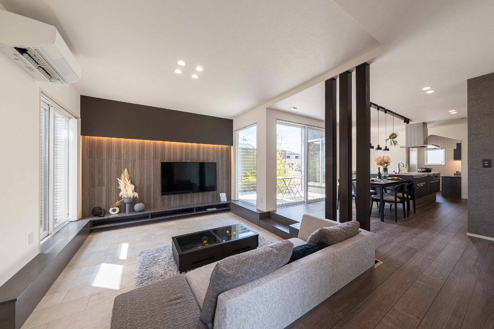 心安らぐサンクンリビング