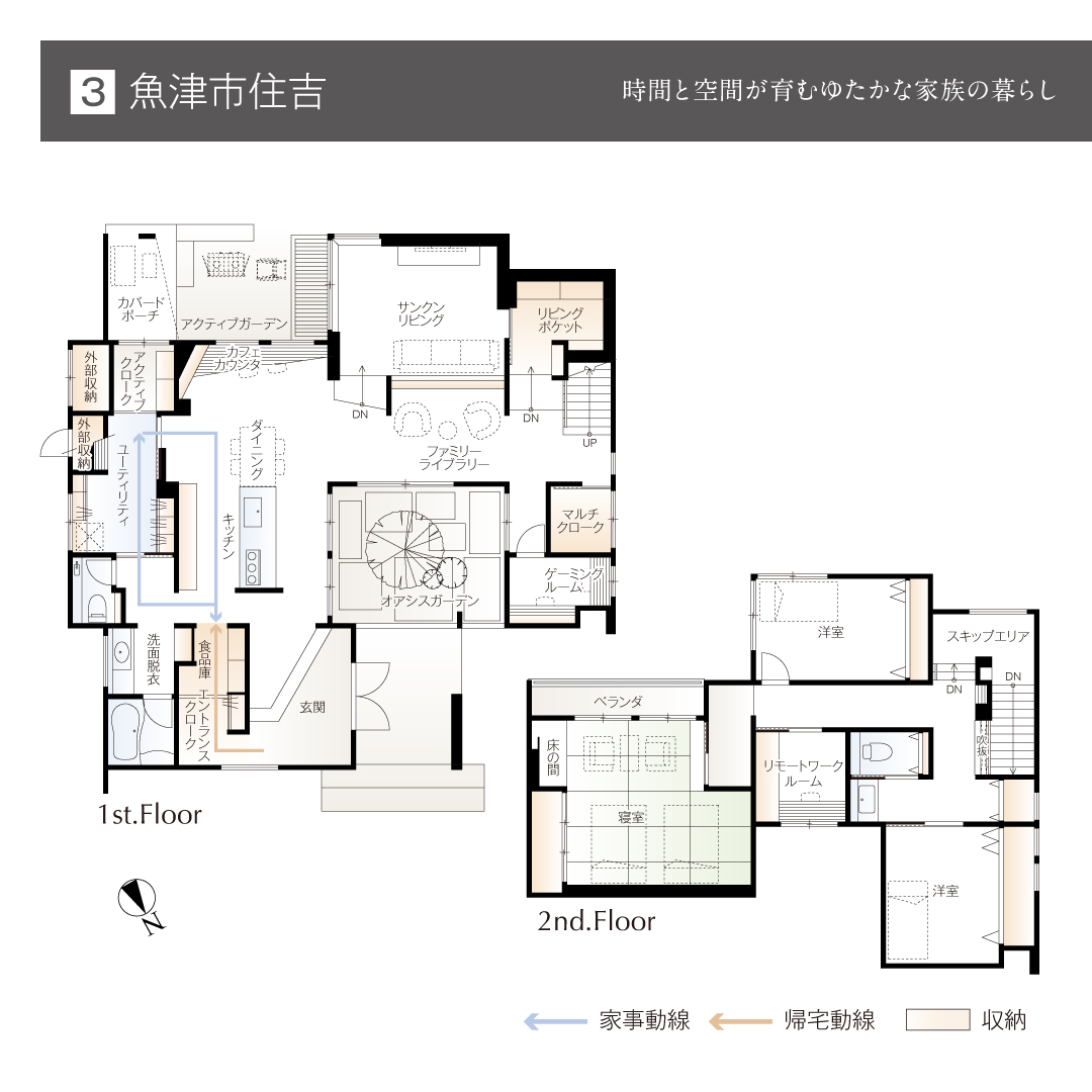 魚津市住吉 時間と空間が育むゆたかな家族の暮らし