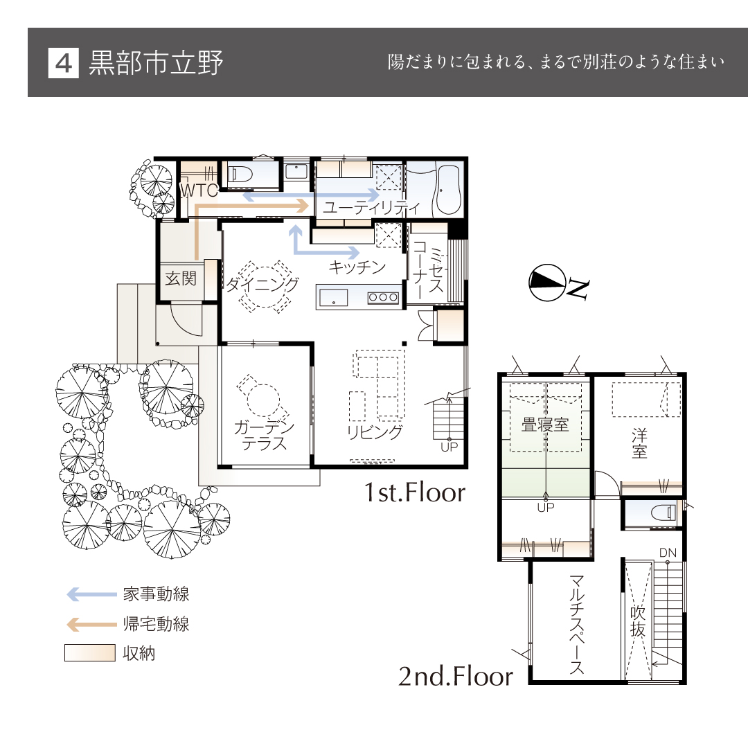 黒部市立野 陽だまりに包まれる、まるで別荘のような住まい